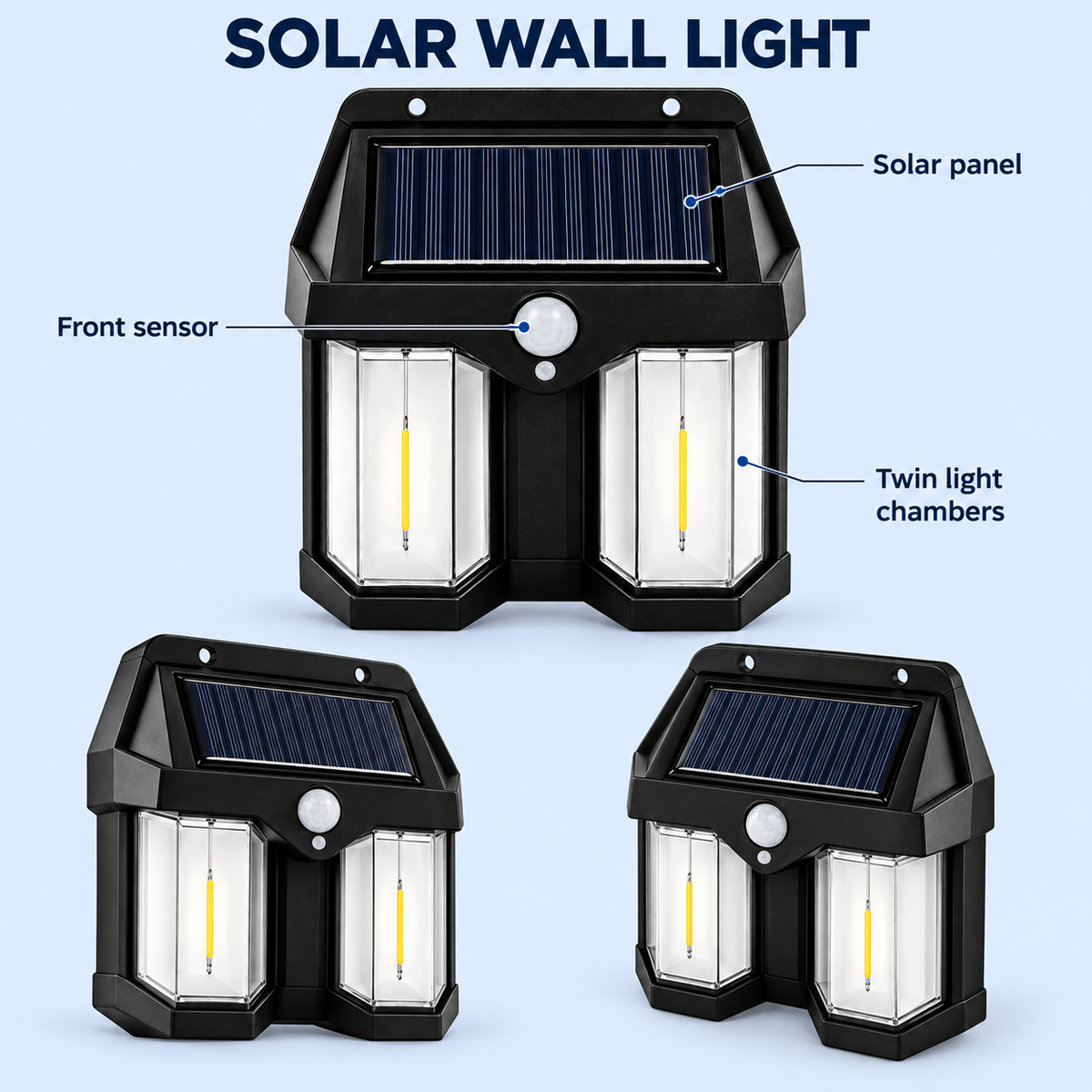 Solar wall light